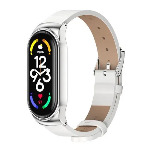 Xiaomi Strap Leather Smart Band 7 White Ремешок