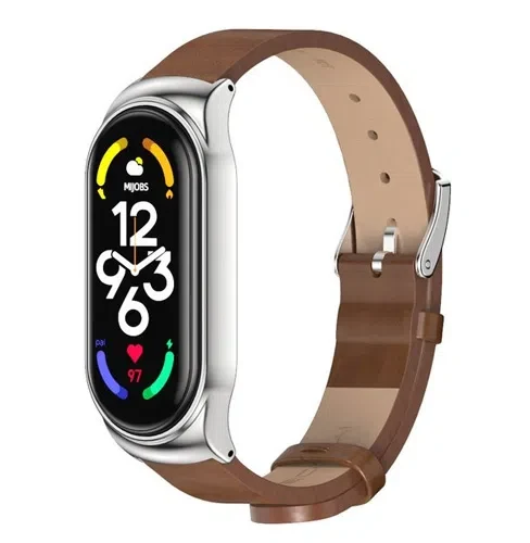 Xiaomi Strap Leather Smart Band 7 Brown Ремешок