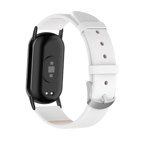 Xiaomi Strap Leather Smart Band 8/9 White Ремешок
