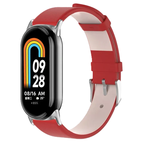 Xiaomi Strap Leather Smart Band 8/9 Red Ремешок