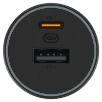 Автомобильная зарядка Xiaomi 100W Car Charger (USB-A + Type-C), Black 3