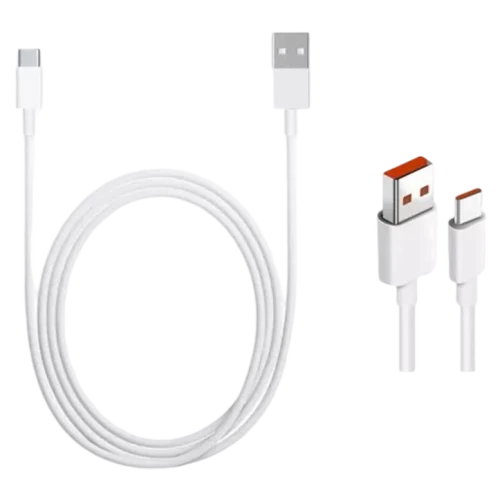 Cablu Mi Fast Charger 6A USB to Type-C 100cm, White