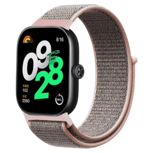 Curelușă Xiaomi Strap Nylon Redmi Watch 4 / 5 /Band 8 Pro/9 Pro, Pink sand
