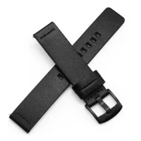 Curelușă din piele 22mm Black 2