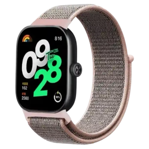 Curelușă Xiaomi Strap Nylon Redmi Watch 4 / 5 /Band 8 Pro/9 Pro, Pink sand