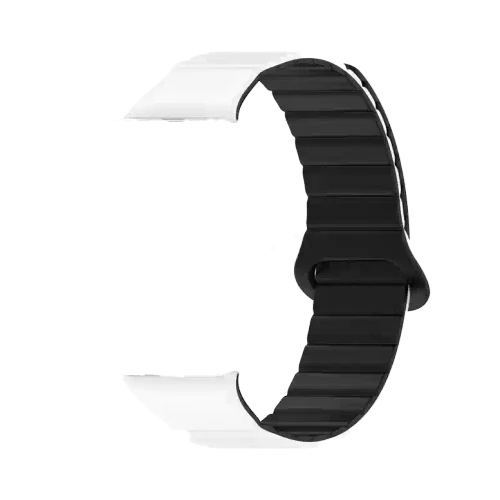 Cureluşă p/u Band 8 Pro / 9 Pro / Redmi Watch 4 Magnetic White-Black