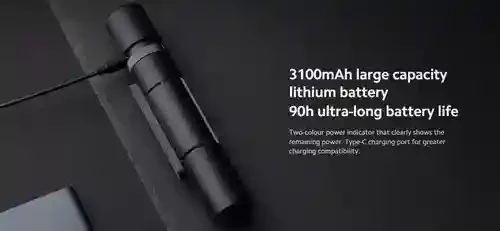 Lanternă Xiaomi Multi-function Flashlight, Negru