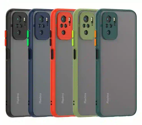 Shockproof armored matte case for Xiaomi Blue