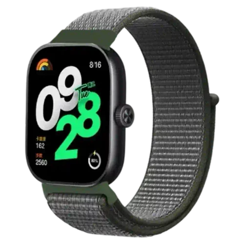 Curelușă Xiaomi Strap Nylon Redmi Watch 4 / 5 /Band 8 Pro/9 Pro, Dark olive