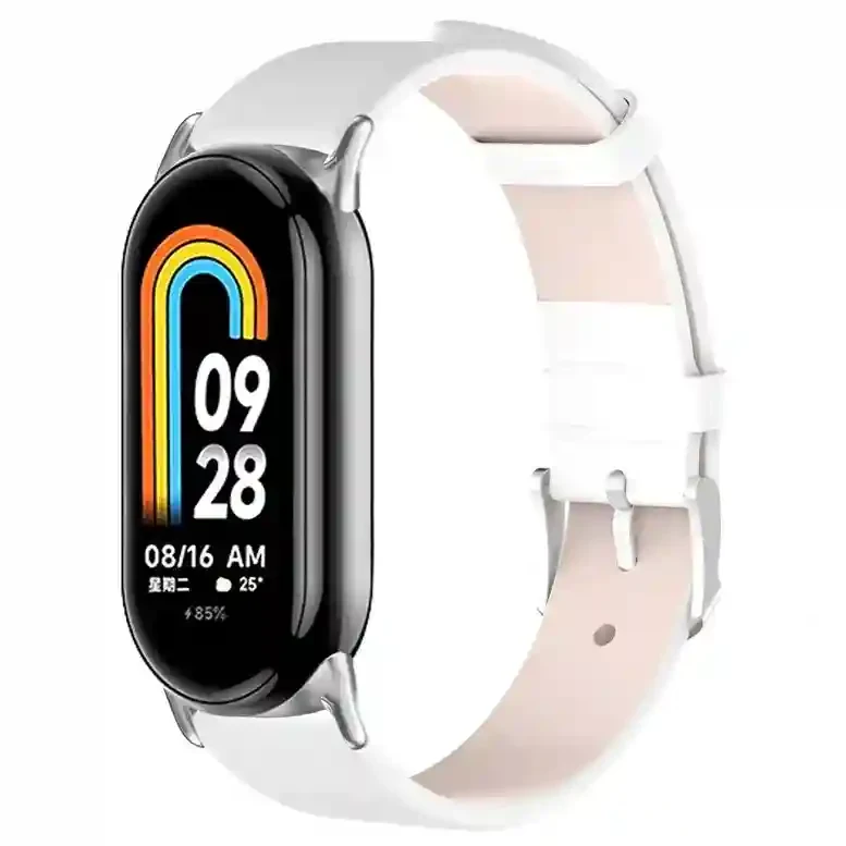 Ремешок Xiaomi Strap Leather Smart Band 8/9 White 2