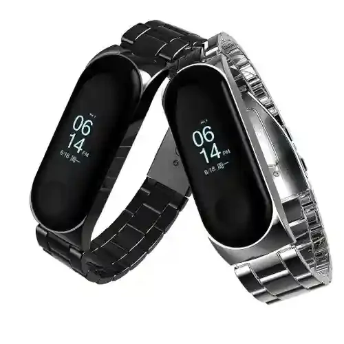Ремешок металлический для Mi Band 3/4 Silver 2