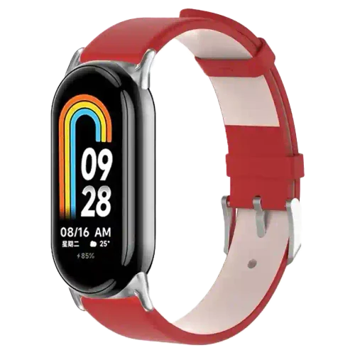Ремешок Xiaomi Strap Leather Smart Band 8/9 Red