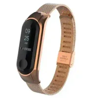 Ремешок металлический для Mi Band 3/4 Gold 4