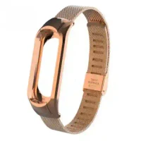 Ремешок металлический для Mi Band 3/4 Gold