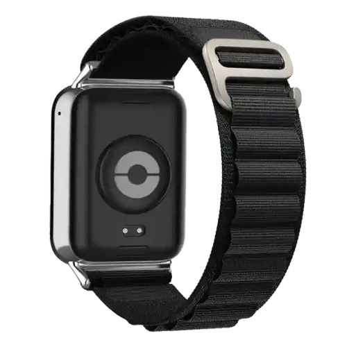 Cureluşă p/u Band 8 Pro / 9 Pro / Redmi Watch 4 Nylon Black