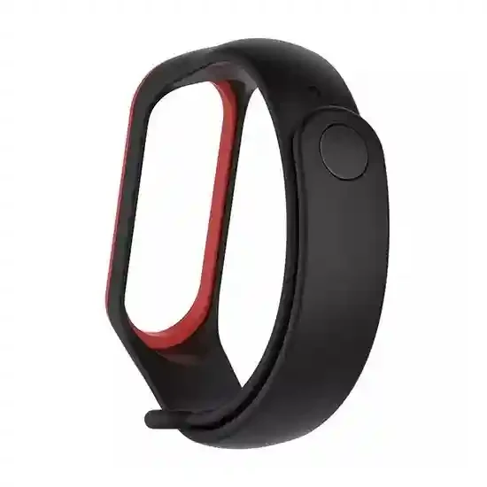 Ремешок для браслета Xiaomi Mi Band 3 Черный/Красный 3