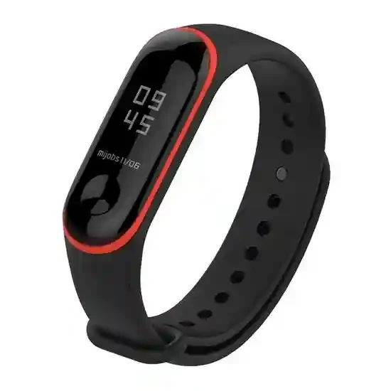 Ремешок для браслета Xiaomi Mi Band 3 Черный/Красный 2