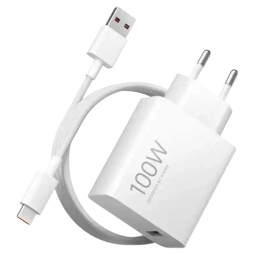 Încărcător Xiaomi 100W Charging Combo, Alb