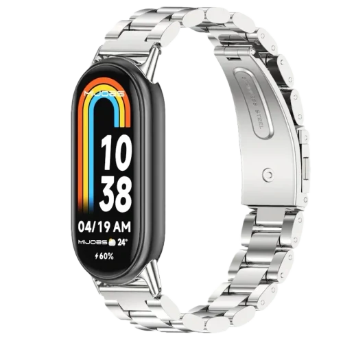 Cureluşă Xiaomi Strap Metal Smart Band 8/9 Silver