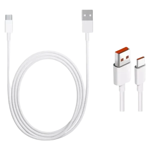 Cablu Mi Fast Charger 6A USB to Type-C 100cm, White