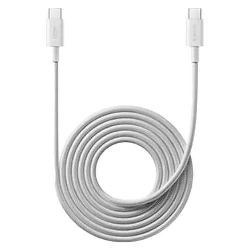Cablu impletit Xiaomi 6a Type-C to Type-C 200cm, Alb