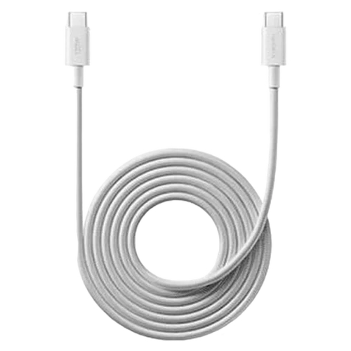 Cablu impletit Xiaomi 6a Type-C to Type-C 200cm, Alb