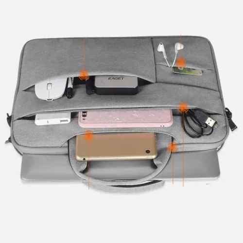 Geanta pentru Notebook 15.6 Velur Grey