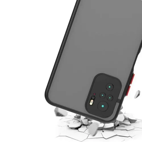 Shockproof armored matte case for Xiaomi Black