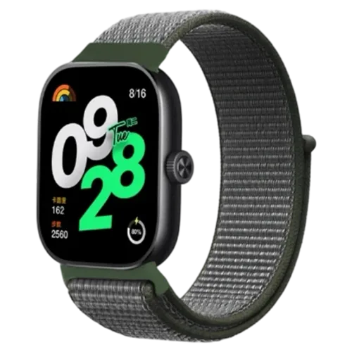 Curelușă Xiaomi Strap Nylon Redmi Watch 4 / 5 /Band 8 Pro/9 Pro, Dark olive