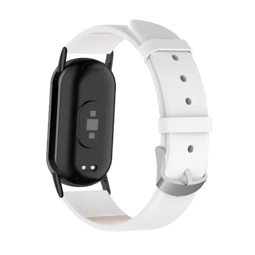 Ремешок Xiaomi Strap Leather Smart Band 8/9 White