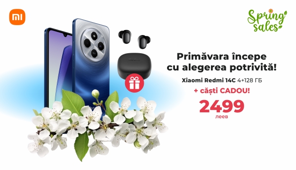 Spring SALES - Redmi 14C + CADOU!