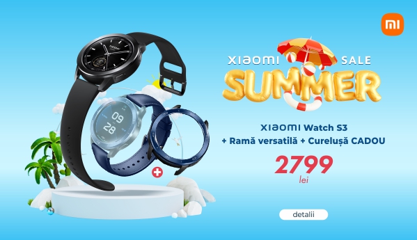 Summer Sale - Xiaomi Watch S3 + CADOU!