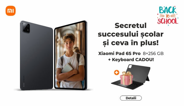 Back to School - Xiaomi Pad 6S Pro 8+256 GB + CADOU!