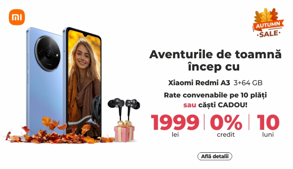 Autumn SALE - Xiaomi Redmi A3 3/64 GB + CADOU!