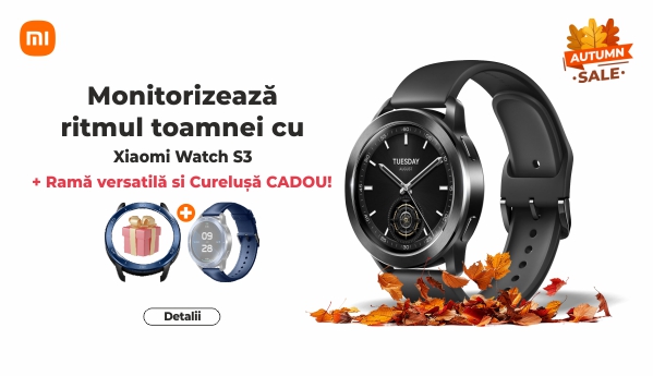 Autumn SALE - Xiaomi Watch S3 + CADOU!