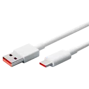 Cablu Mi Fast Charger 6A USB to Type-C 100cm, White