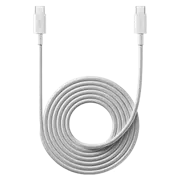 Плетенный кабель Xiaomi 6A Type-C to Type-C 200см, Белый